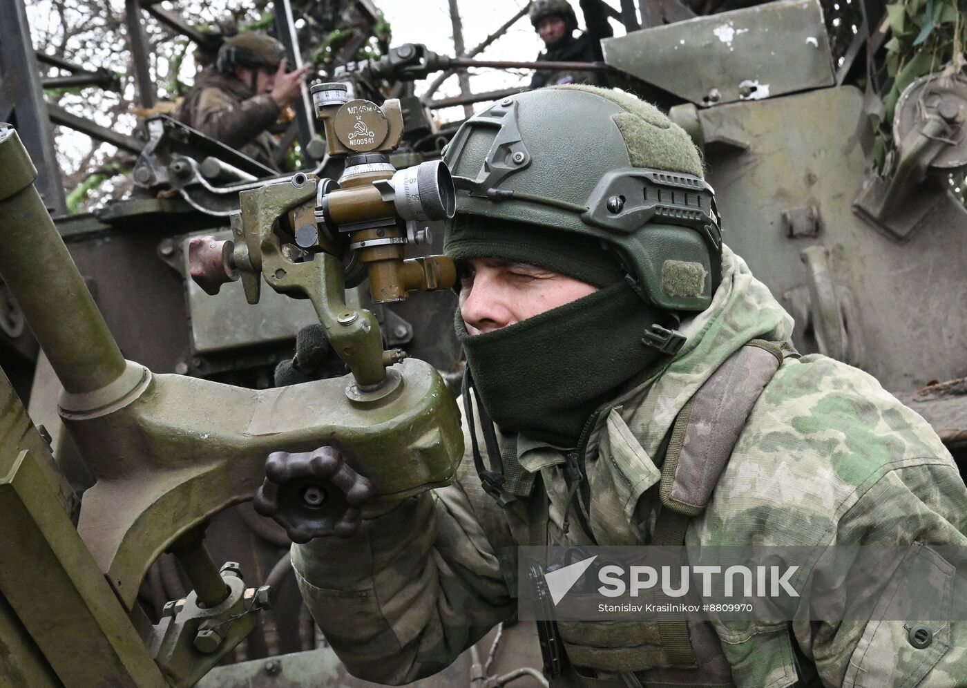 Russia Ukraine Military Operation Artillery Unit