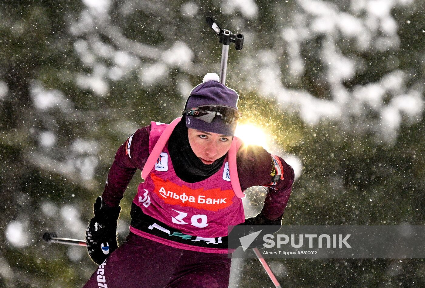 Russia Biathlon Commonwealth Cup Women Sprint