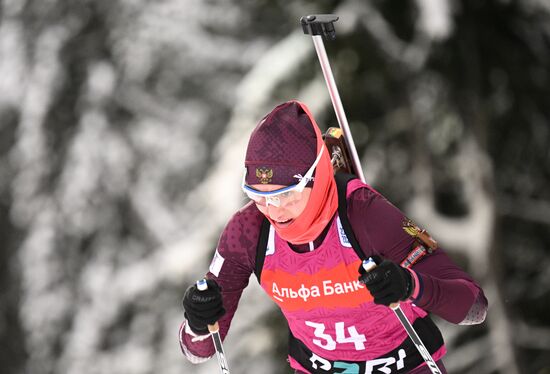 Russia Biathlon Commonwealth Cup Women Sprint