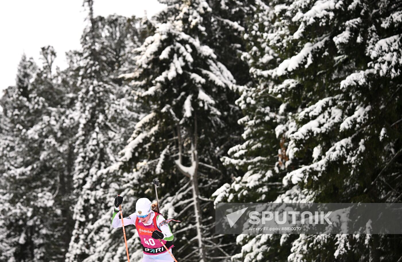 Russia Biathlon Commonwealth Cup Women Sprint