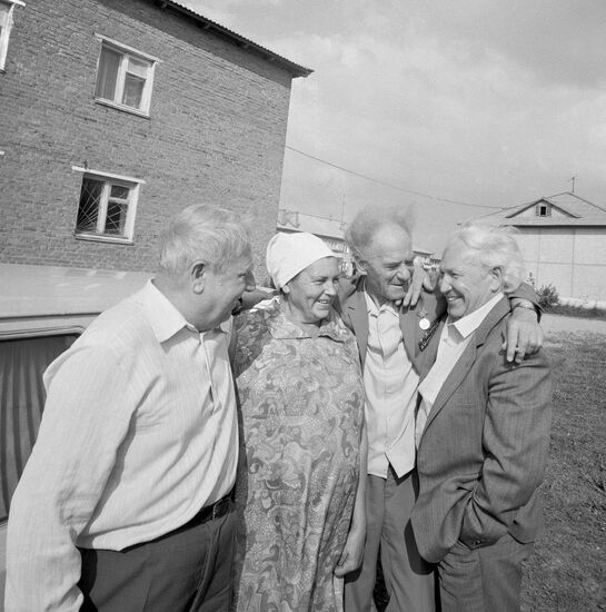 Meeting of Panfilov Division Veterans