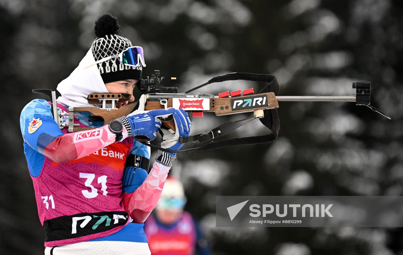 Russia Biathlon Commonwealth Cup Women Sprint