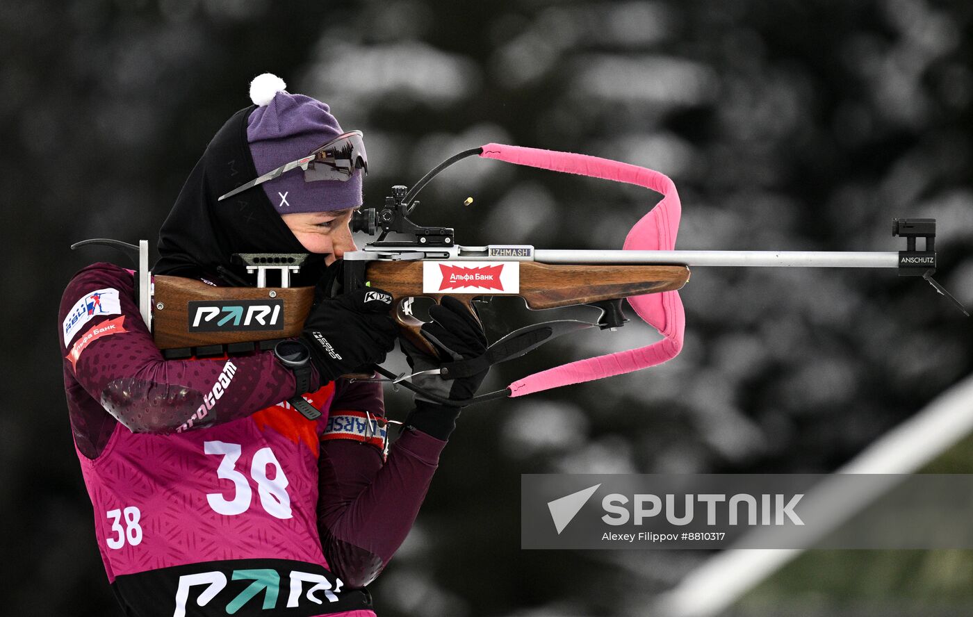 Russia Biathlon Commonwealth Cup Women Sprint