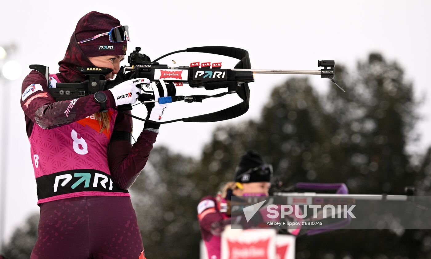 Russia Biathlon Commonwealth Cup Women Pursuit