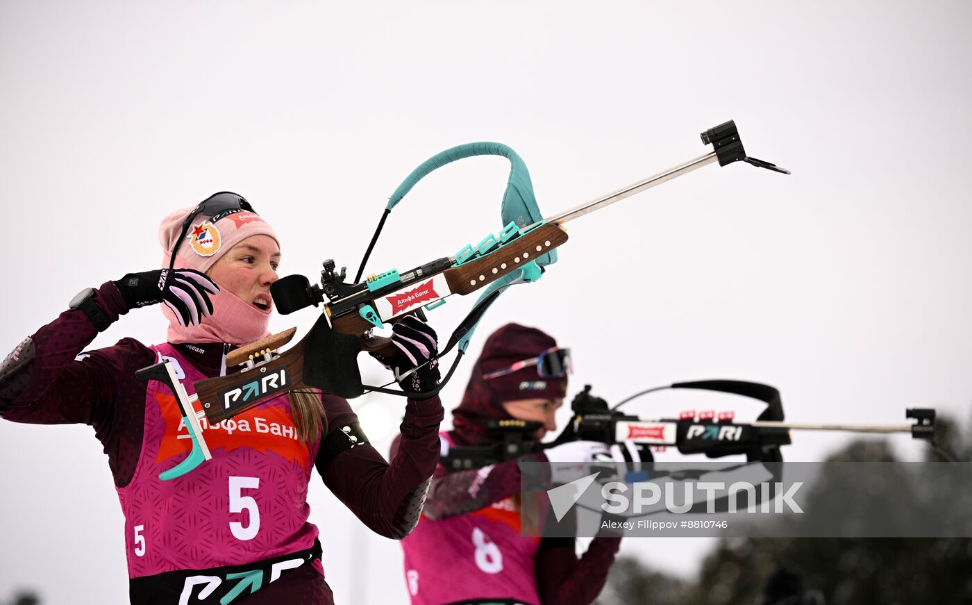 Russia Biathlon Commonwealth Cup Women Pursuit