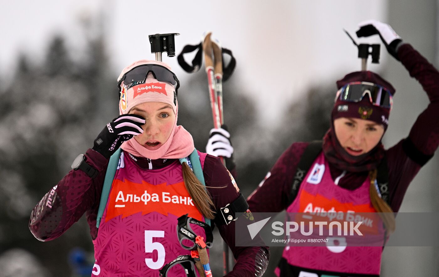 Russia Biathlon Commonwealth Cup Women Pursuit