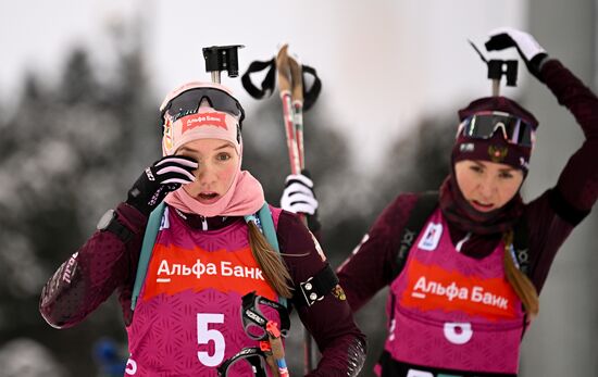 Russia Biathlon Commonwealth Cup Women Pursuit