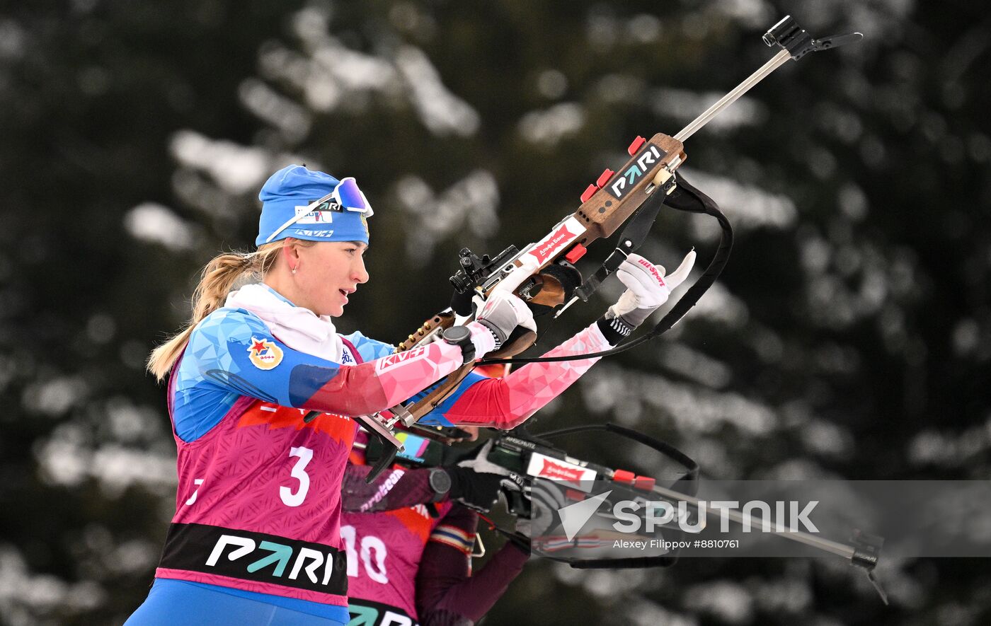 Russia Biathlon Commonwealth Cup Women Pursuit