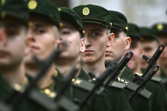 Russia Preobrazhensky Regiment Oath Taking