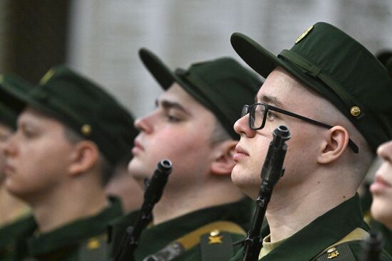 Russia Preobrazhensky Regiment Oath Taking