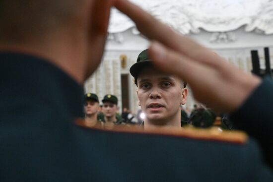 Russia Preobrazhensky Regiment Oath Taking