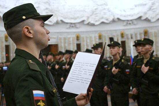 Russia Preobrazhensky Regiment Oath Taking