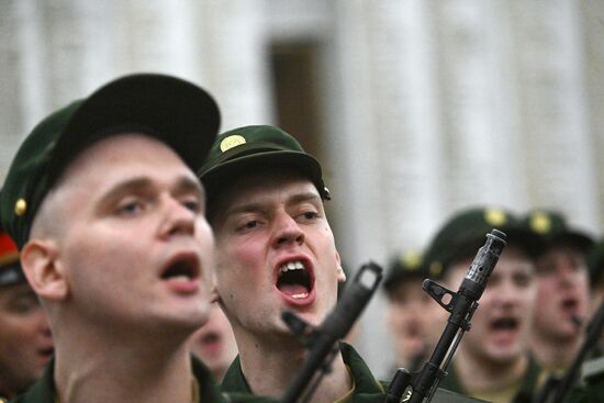 Russia Preobrazhensky Regiment Oath Taking