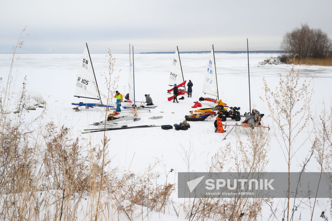 Russia Ice Yacht Competition