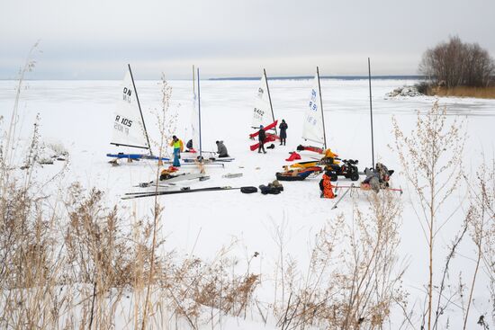 Russia Ice Yacht Competition