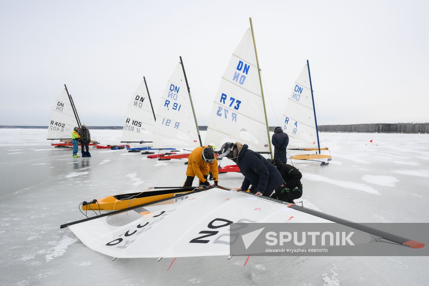 Russia Ice Yacht Competition