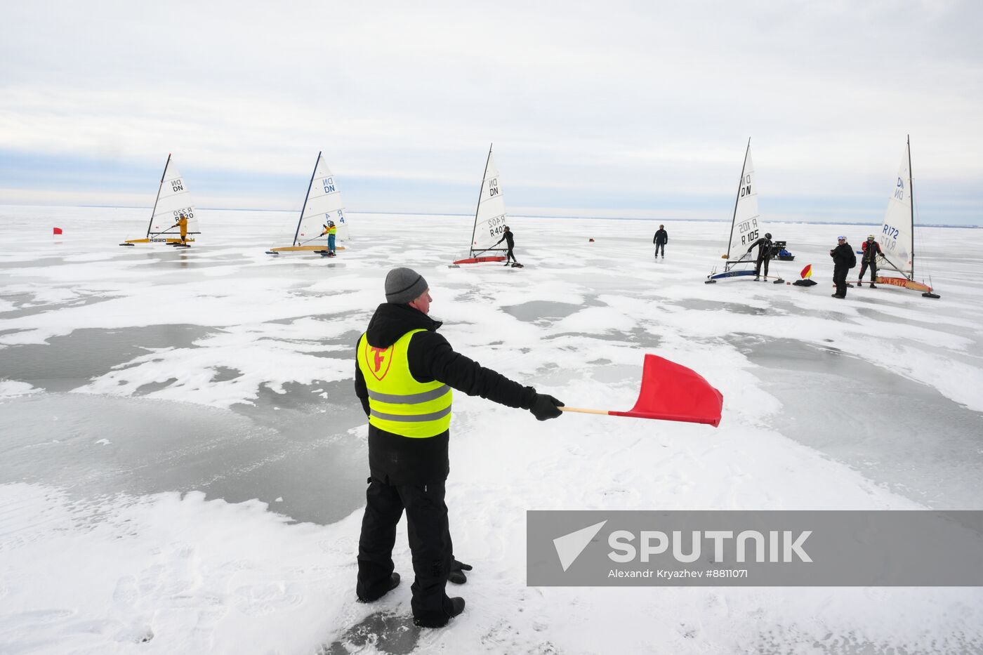 Russia Ice Yacht Competition