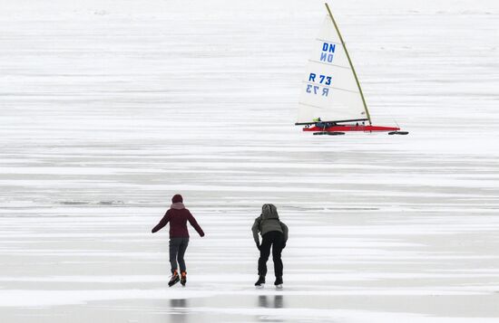 Russia Ice Yacht Competition