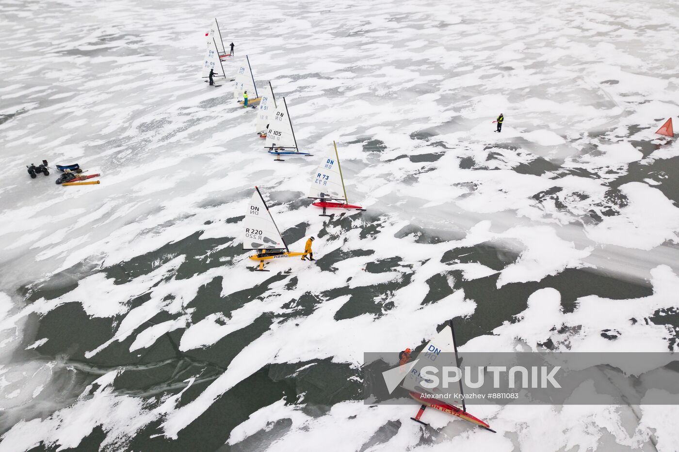 Russia Ice Yacht Competition