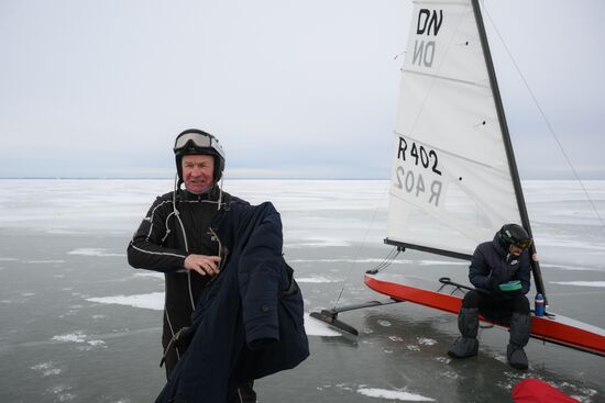 Russia Ice Yacht Competition