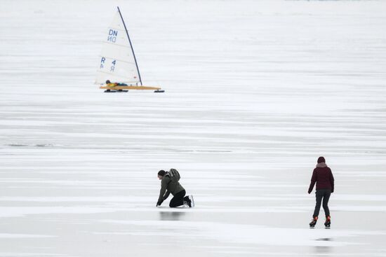 Russia Ice Yacht Competition