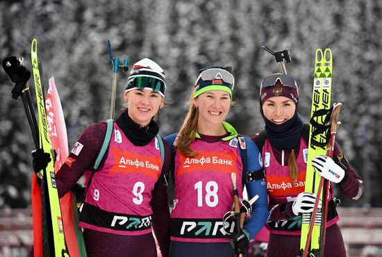 Russia Biathlon Commonwealth Cup Women Mass Start