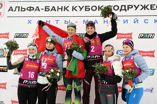 Russia Biathlon Commonwealth Cup Women Mass Start