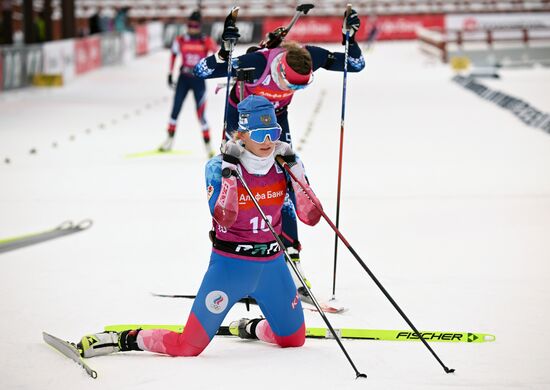 Russia Biathlon Commonwealth Cup Women Mass Start