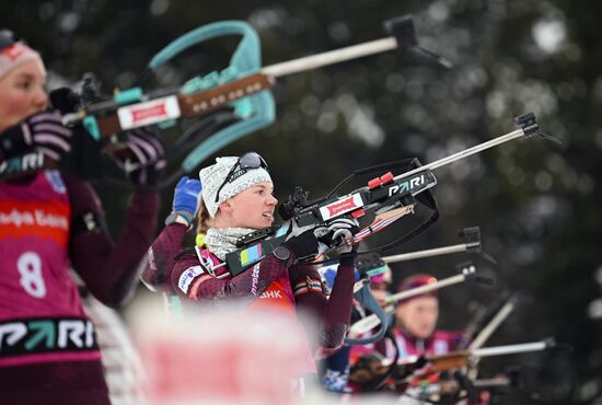 Russia Biathlon Commonwealth Cup Women Mass Start