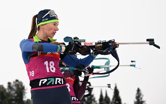 Russia Biathlon Commonwealth Cup Women Mass Start