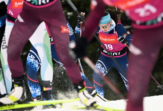 Russia Biathlon Commonwealth Cup Women Mass Start