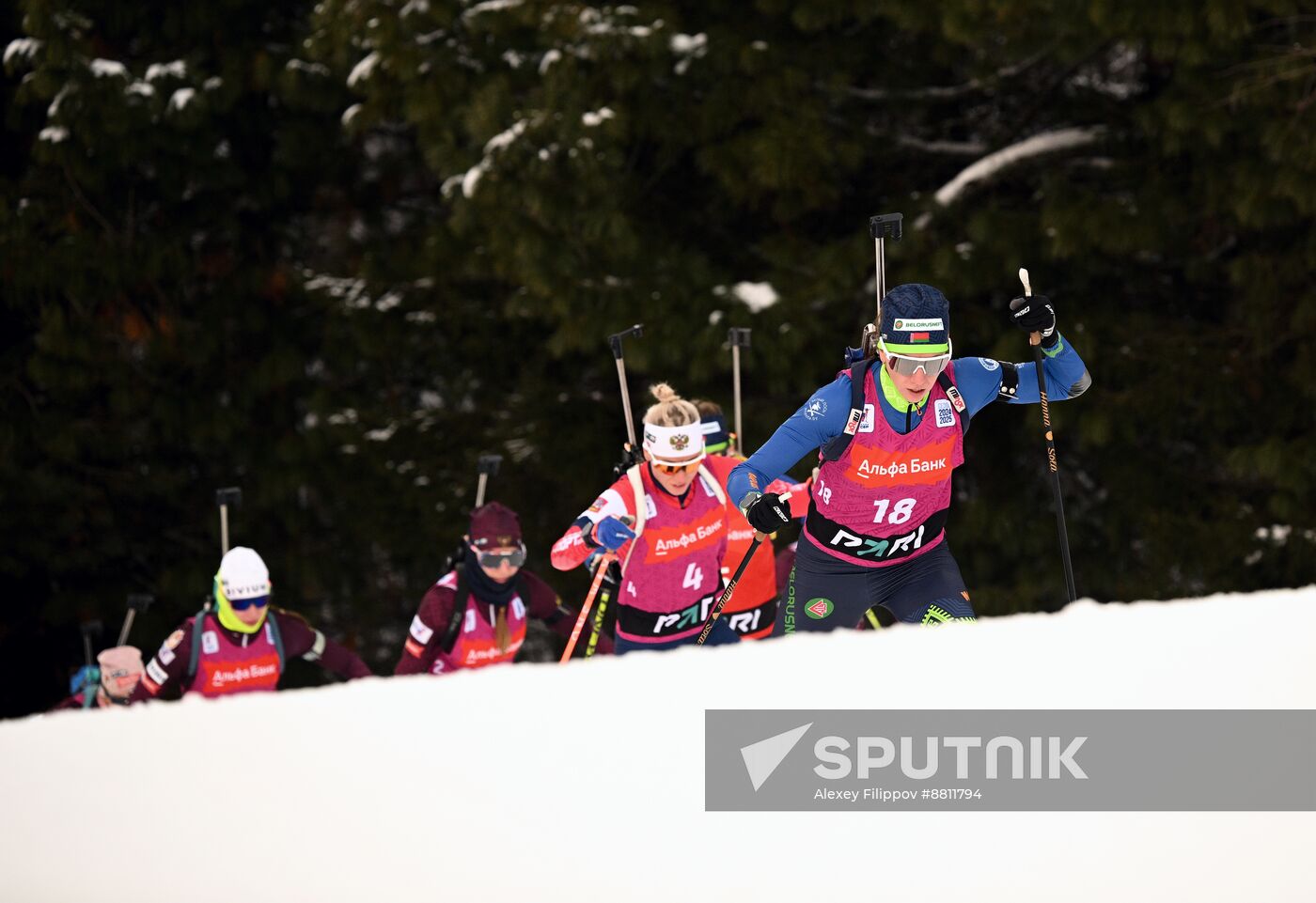 Russia Biathlon Commonwealth Cup Women Mass Start