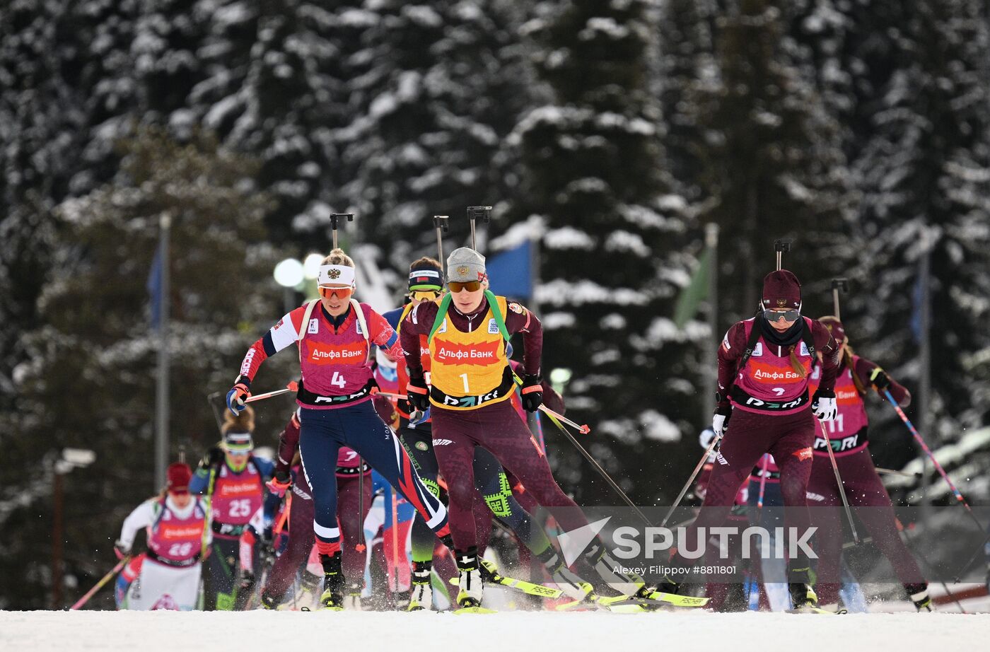 Russia Biathlon Commonwealth Cup Women Mass Start