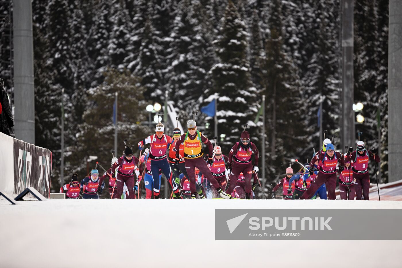 Russia Biathlon Commonwealth Cup Women Mass Start