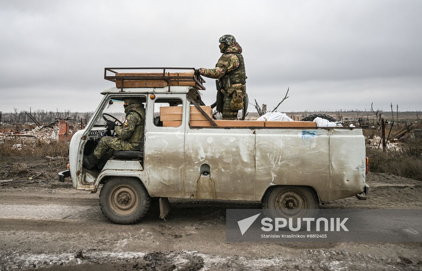 Russia Ukraine Military Operation Krasnoarmeysk Frontline Sector