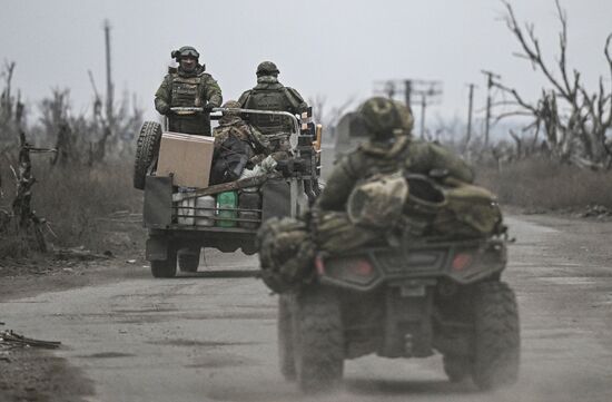 Russia Ukraine Military Operation Krasnoarmeysk Frontline Sector