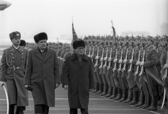 DPRK Prime Minister of the Administrative Council Kang Sung-sang visits USSR