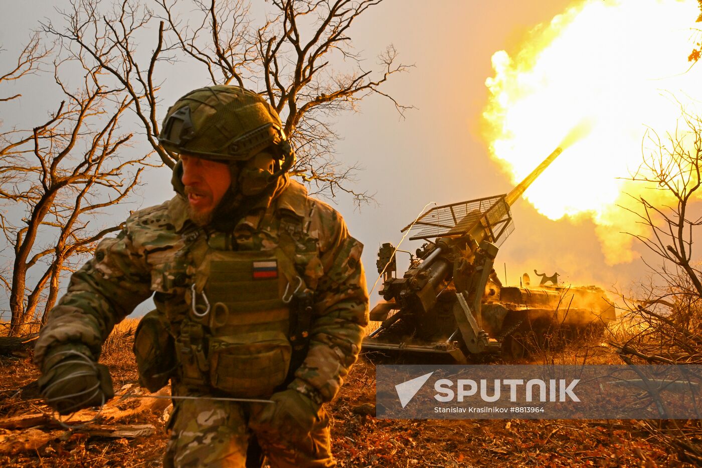 Russia Ukraine Military Operation Artillery Unit