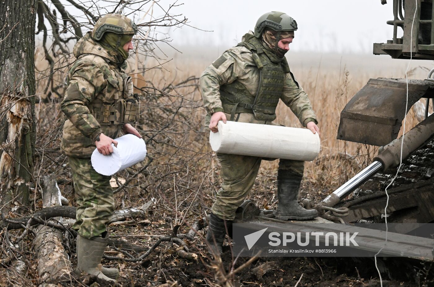 Russia Ukraine Military Operation Artillery Unit