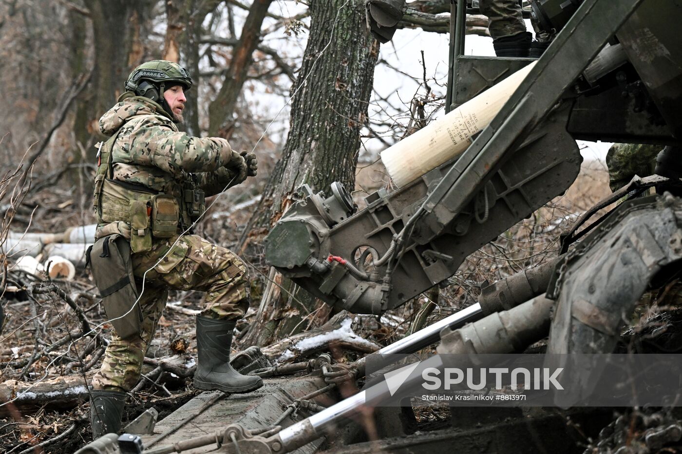 Russia Ukraine Military Operation Artillery Unit