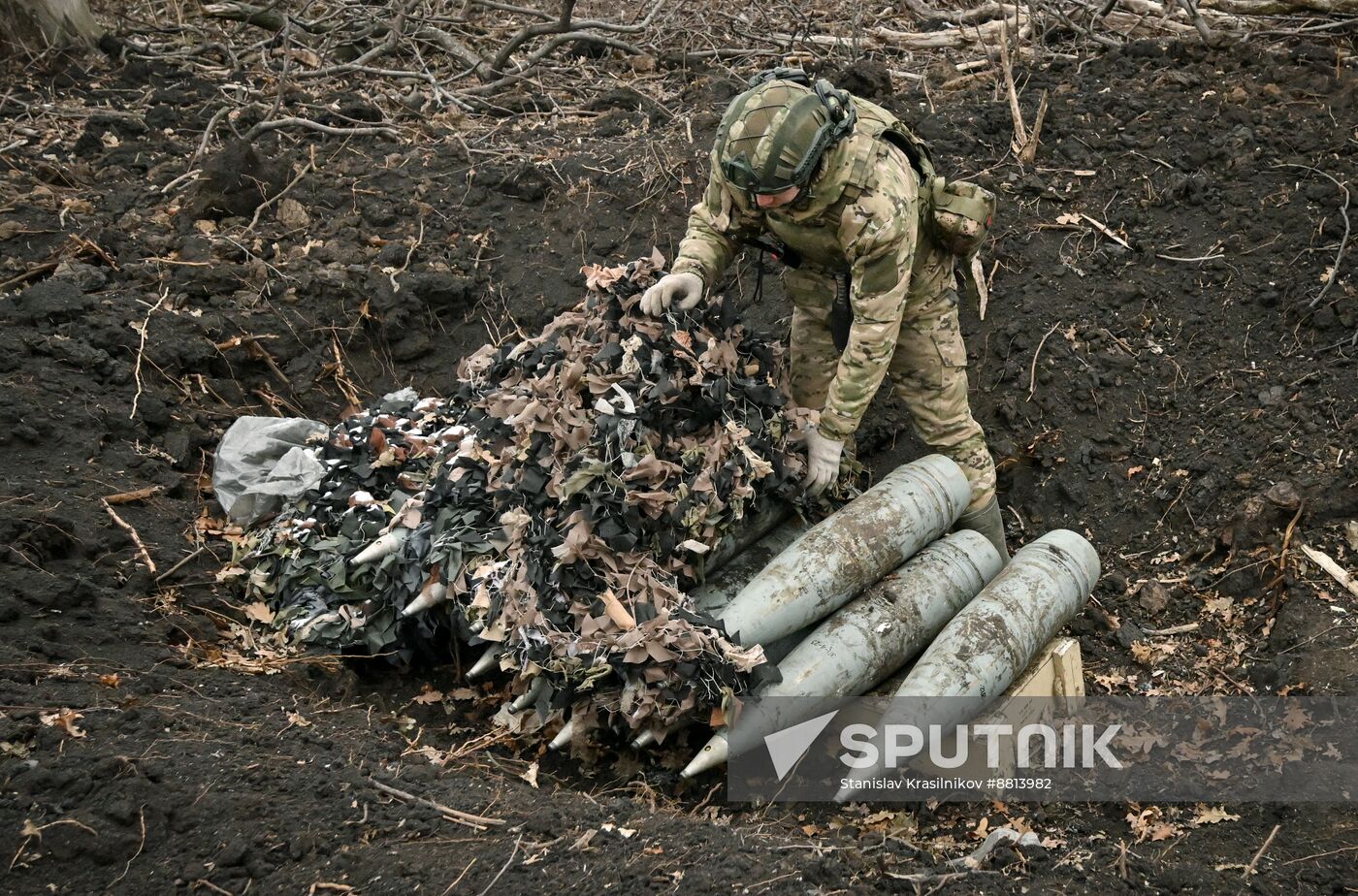 Russia Ukraine Military Operation Artillery Unit