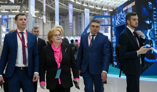 The 4th Young Scientists Congress. Veronica Skvortsova, Head, Federal Medical and Biological Agency (FMBA of Russia). Location: Russia, Federal territory 'Sirius'. Author: Pelagiya Tikhonova. 4th Young Scientists Congress