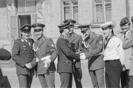 Group of Bundeswehr (FRG) servicemen visit USSR