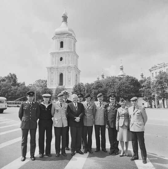 Group of Bundeswehr (West Germany) servicemen visit USSR