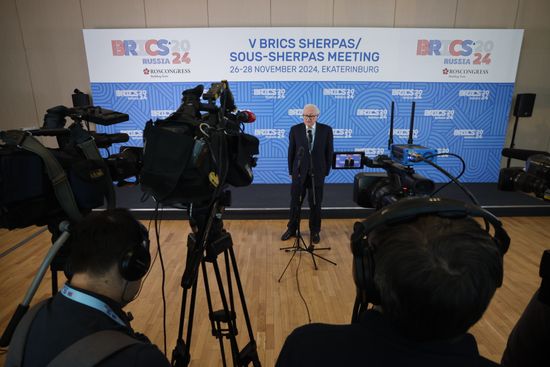 The Fifth BRICS Sherpas/Sous-Sherpas Meeting in Ekaterinburg. Sergey Ryabkov, Russian Deputy Foreign Minister and Sherpa in BRICS. Location: Russia, Yekaterinburg. Author: Anatoliy Medved. Fifth BRICS Sherpas/Sous-Sherpas Meeting in Ekaterinburg