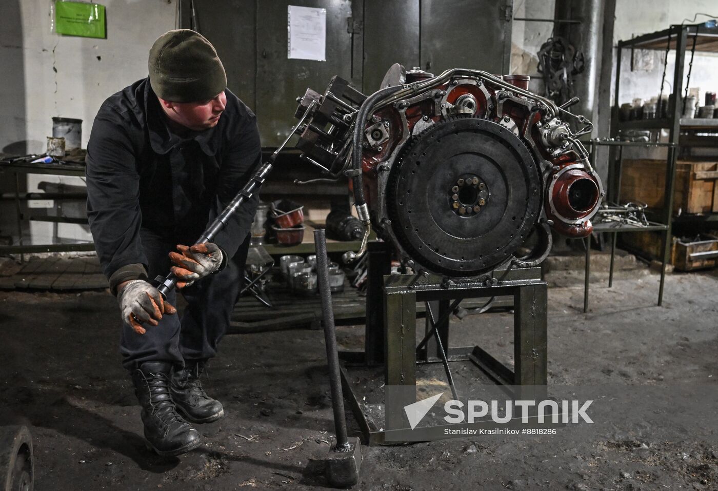 Russia Ukraine Military Operation Repair Battalion