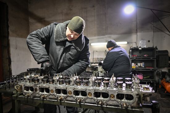 Russia Ukraine Military Operation Repair Battalion