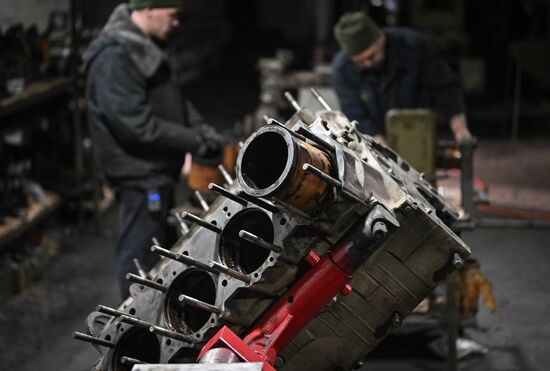 Russia Ukraine Military Operation Repair Battalion