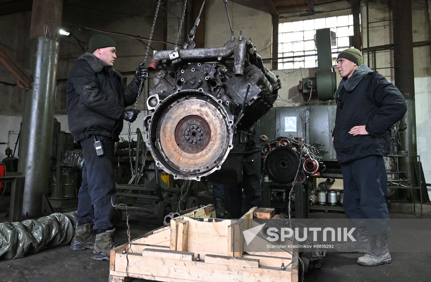 Russia Ukraine Military Operation Repair Battalion