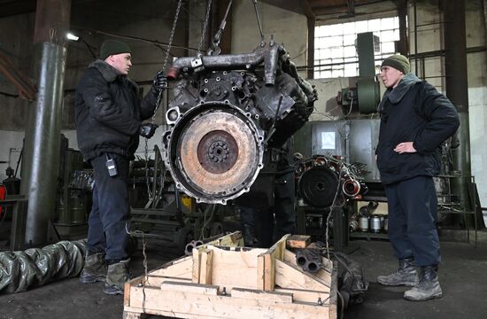 Russia Ukraine Military Operation Repair Battalion